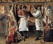 Annibale Carracci The Butchers Shop Spain oil painting artist